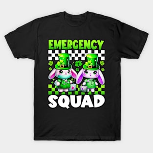 emergency department Emergency squad ER Nurse st Patricks Day T-Shirt